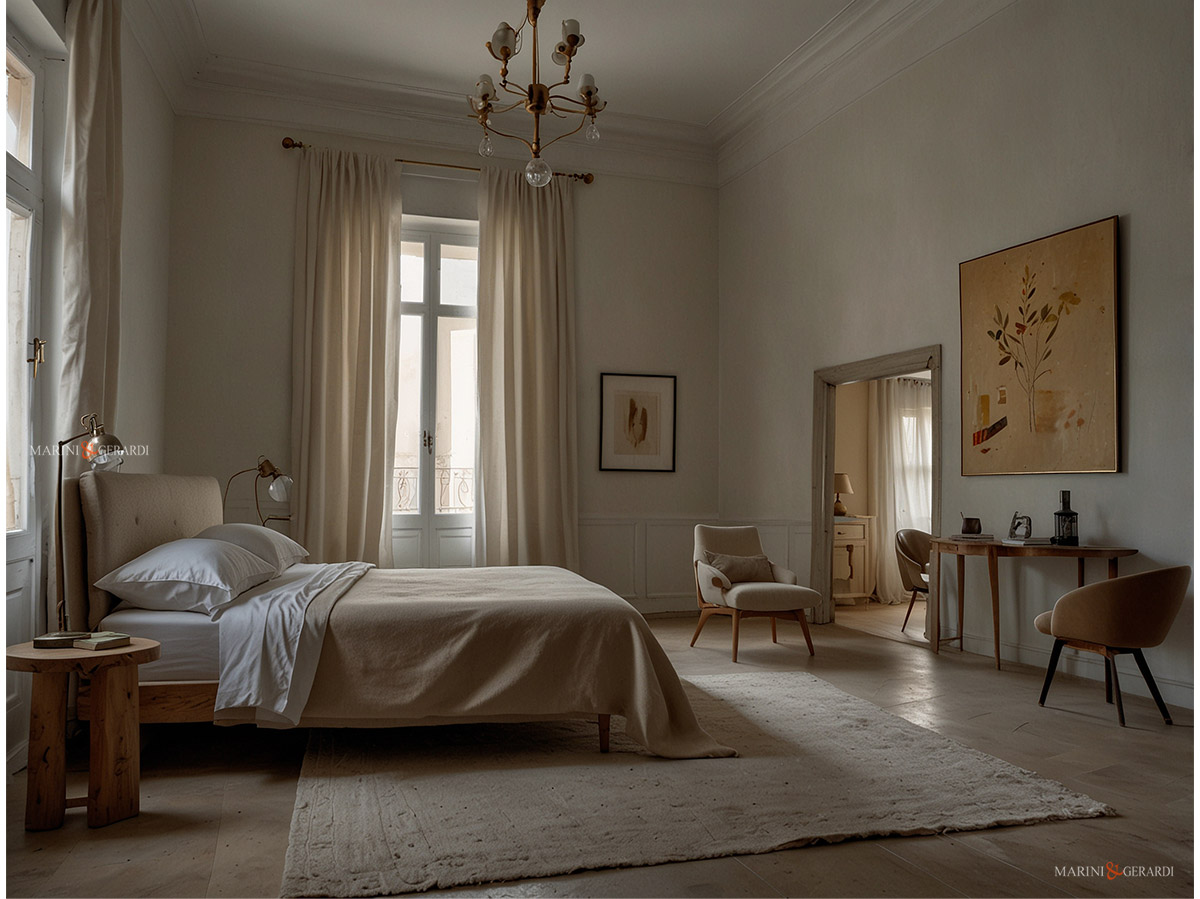 Tende a vetro camera da letto in lino idee da copiare