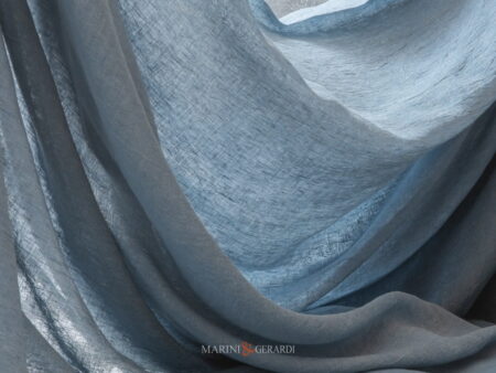 Tessuti x tende da interno blu avio lino di lusso - Marini&Gerardi