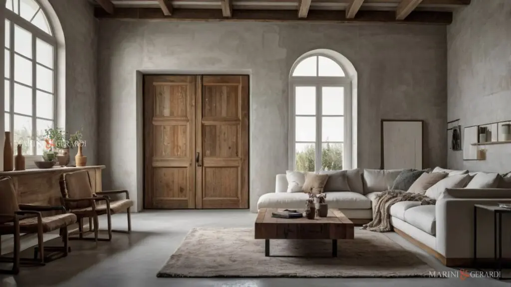 Rinnovare vecchie porte interne in soggiorno