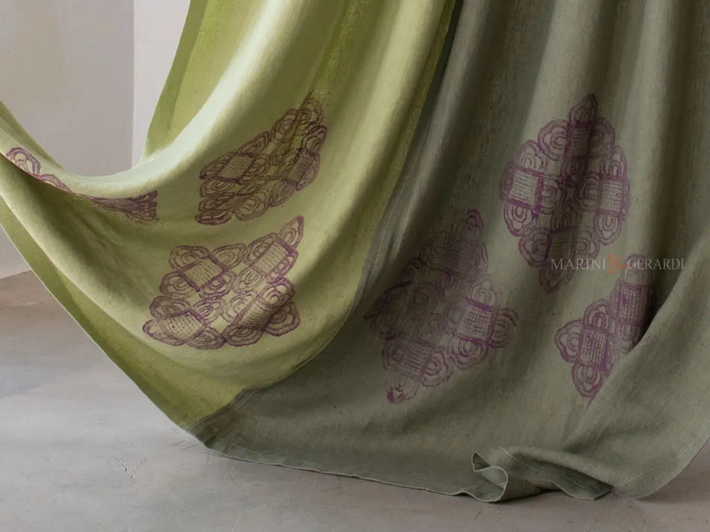 Tende stile country chic doppio colore mediterraneo