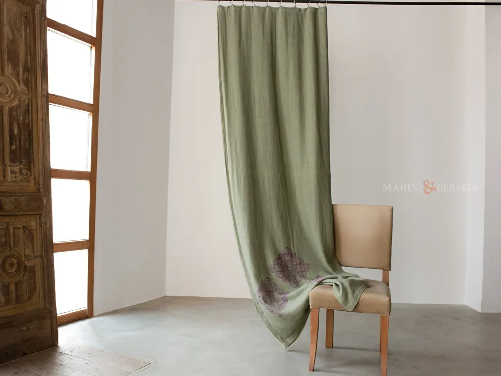 Tende stile country chic in lino dal design moderno