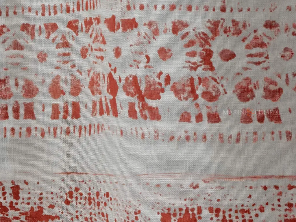 Tende vetri design rosso mattone