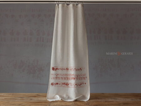 Tende vetri per mansarda cucina salone in lino design rosso mattone