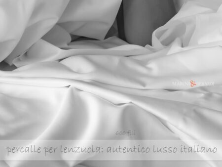 Cotone di percalle italiano per lenzuola di lusso italiane 600 fili