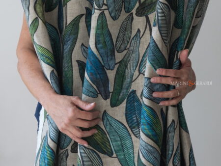 Tende moderne eleganti camera da letto classica verde tropicale