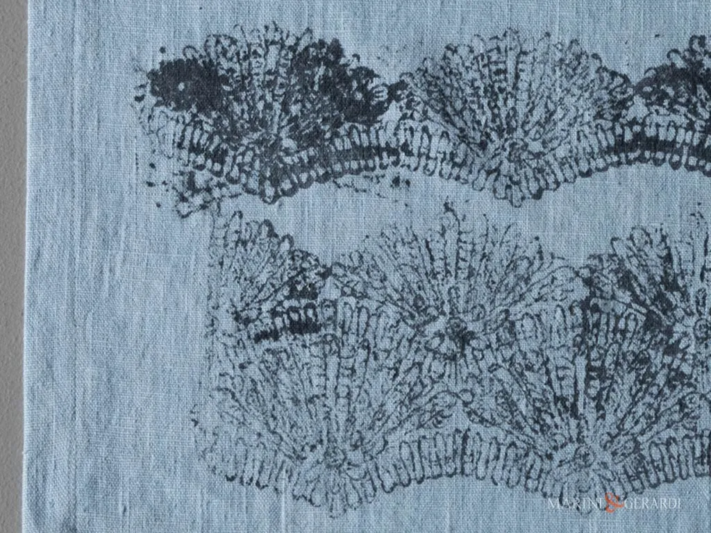 Tovagliette americane tessuto in lino celeste set 2 pz