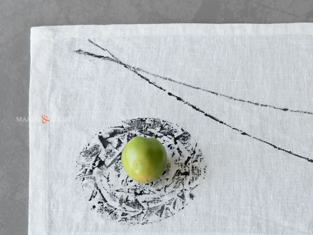 Tovagliette americane stoffa in lino set 2 pezzi