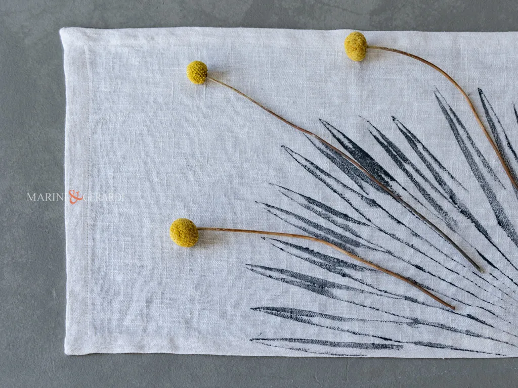 Tovagliette all americana in lino bianco set 2 pz