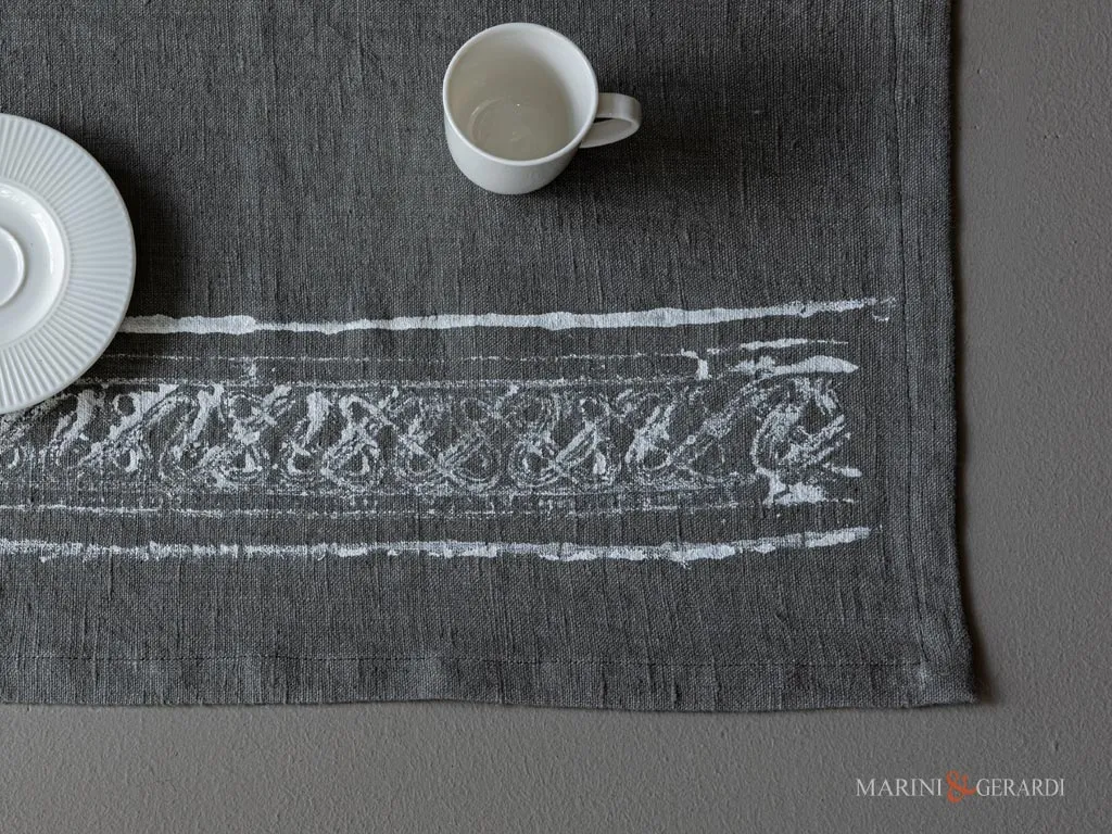 Tovagliette da colazione lino grigio