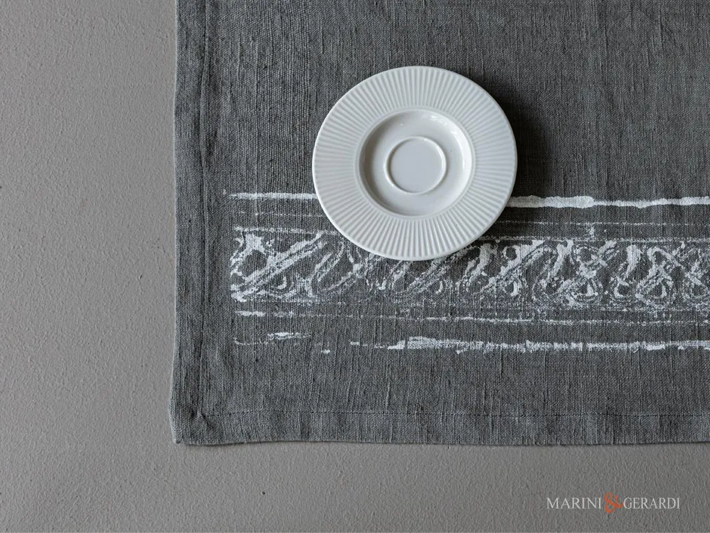 Tovagliette da colazione tinta unita grigio