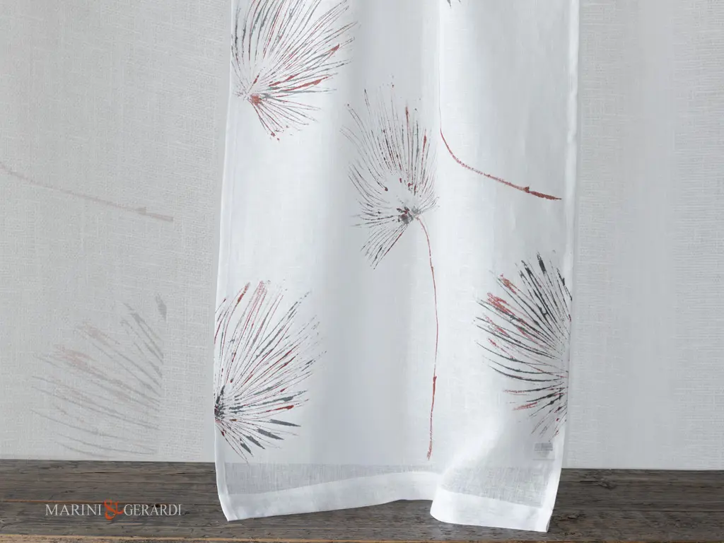 Tende a vetro online su misura in puro lino design cucina soggiorno