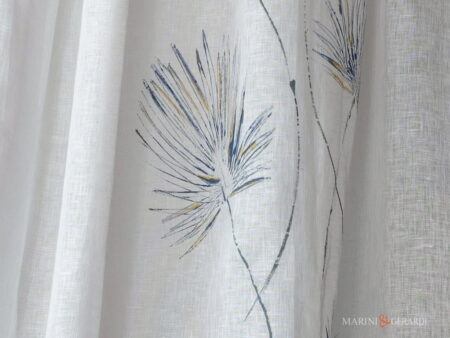 Tende bianche moderne soggiorno di lusso