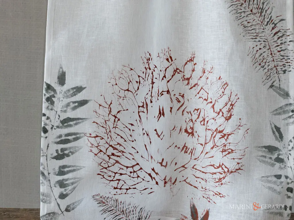 Tende per porta finestra a vetro di lino