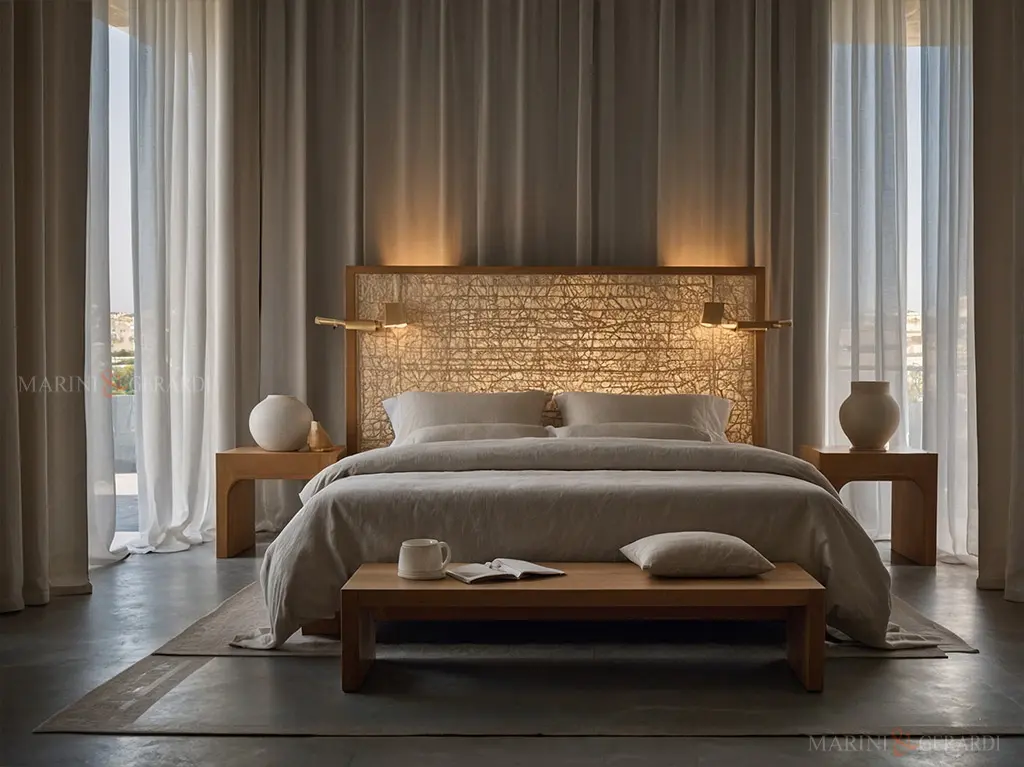 Elegante set lenzuola letto in lino stropicciato