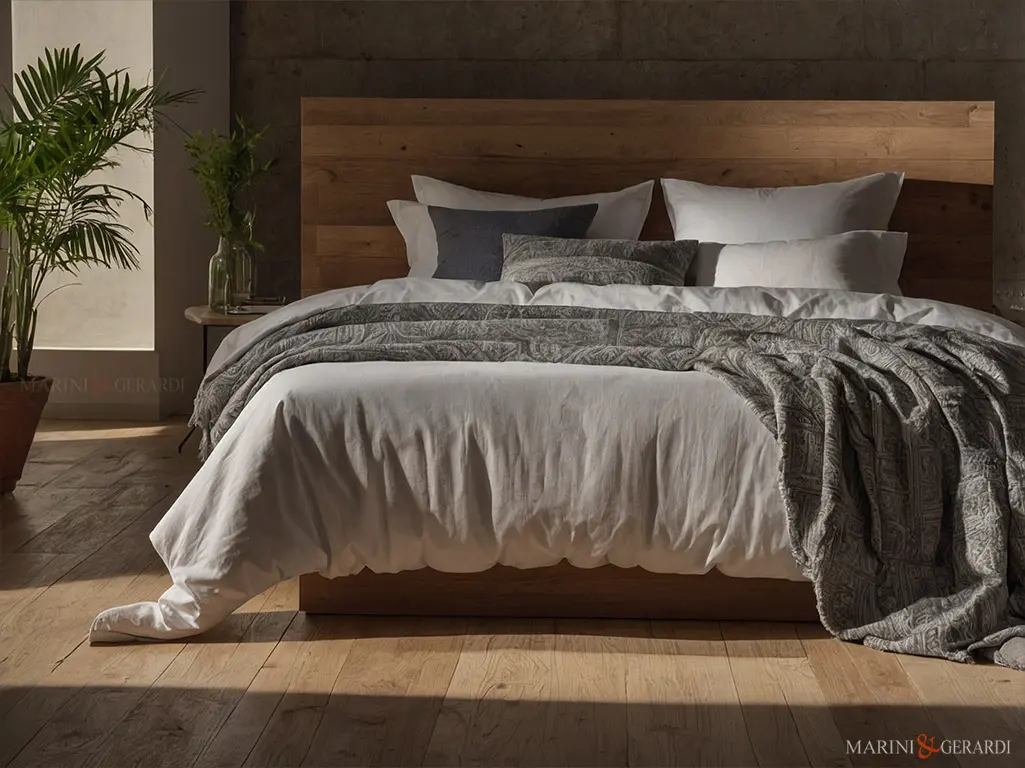 Sacco copripiumino matrimoniale lino cenere