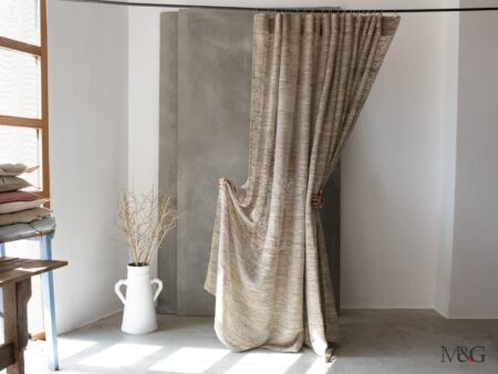 Tende in seta per salone