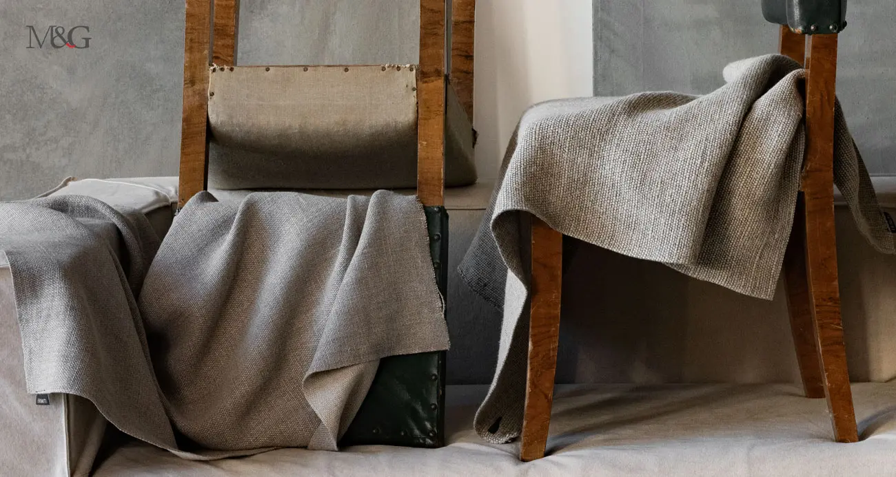 Tessuto lino pesante grezzo per divani luxury fabrics