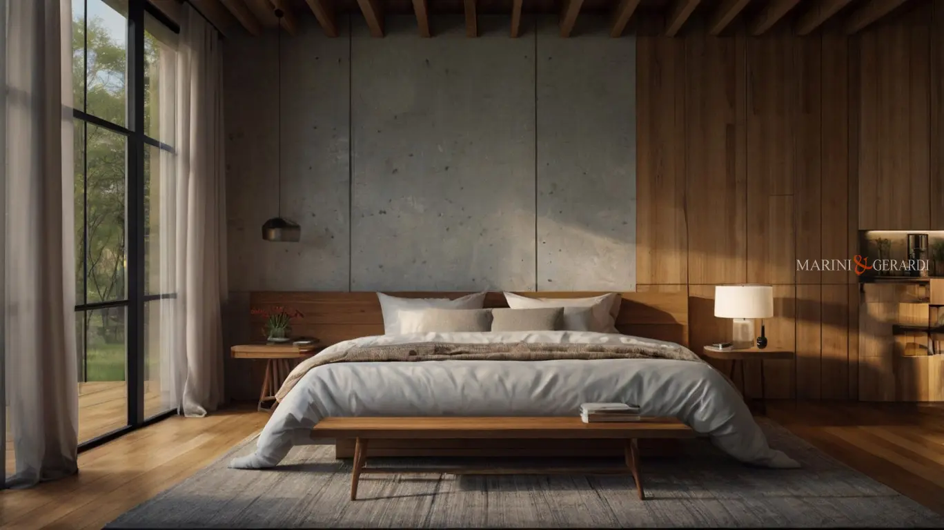 Tende camera letto moderna tessuti in lino