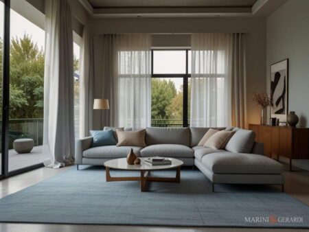 Tende soggiorno eleganti in lino arredo salotto - Don Carlos