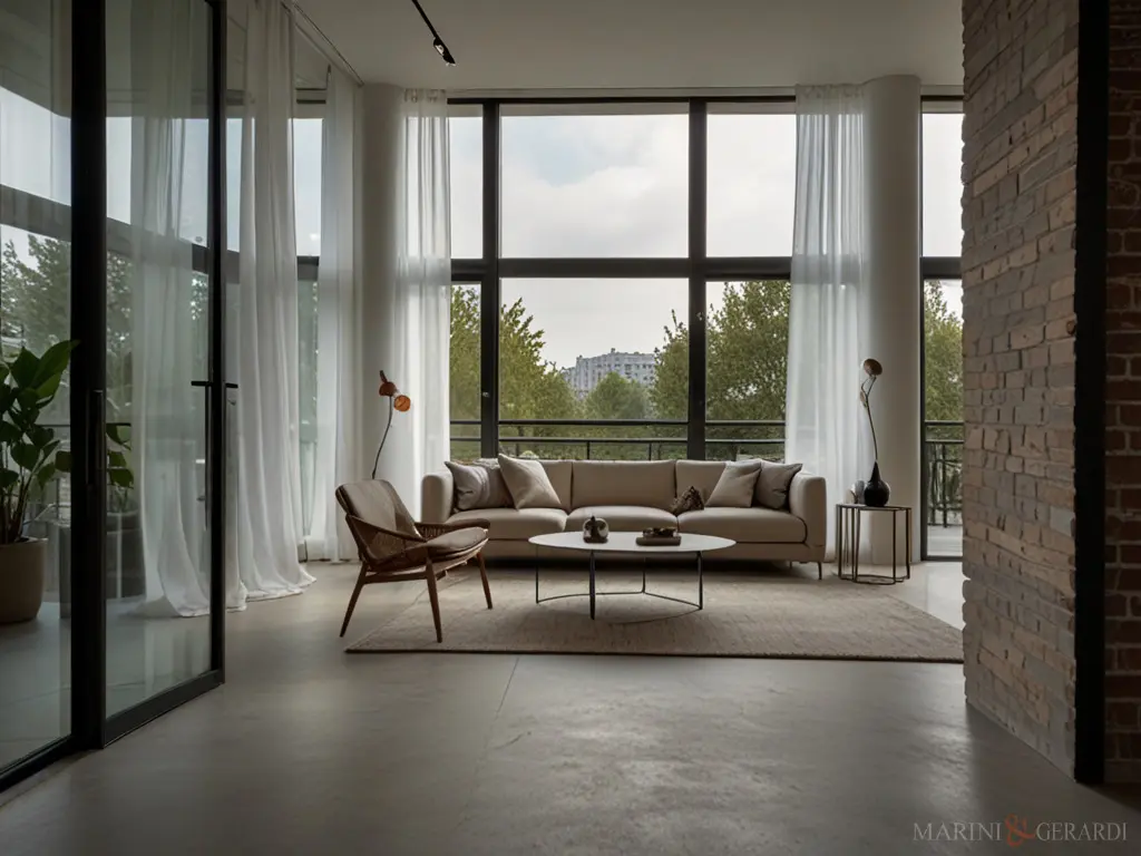 Tende arredo soggiorno in lino idee in città