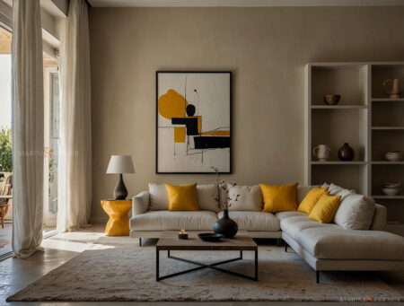 Tende da salotto moderne in lino design arredo interni