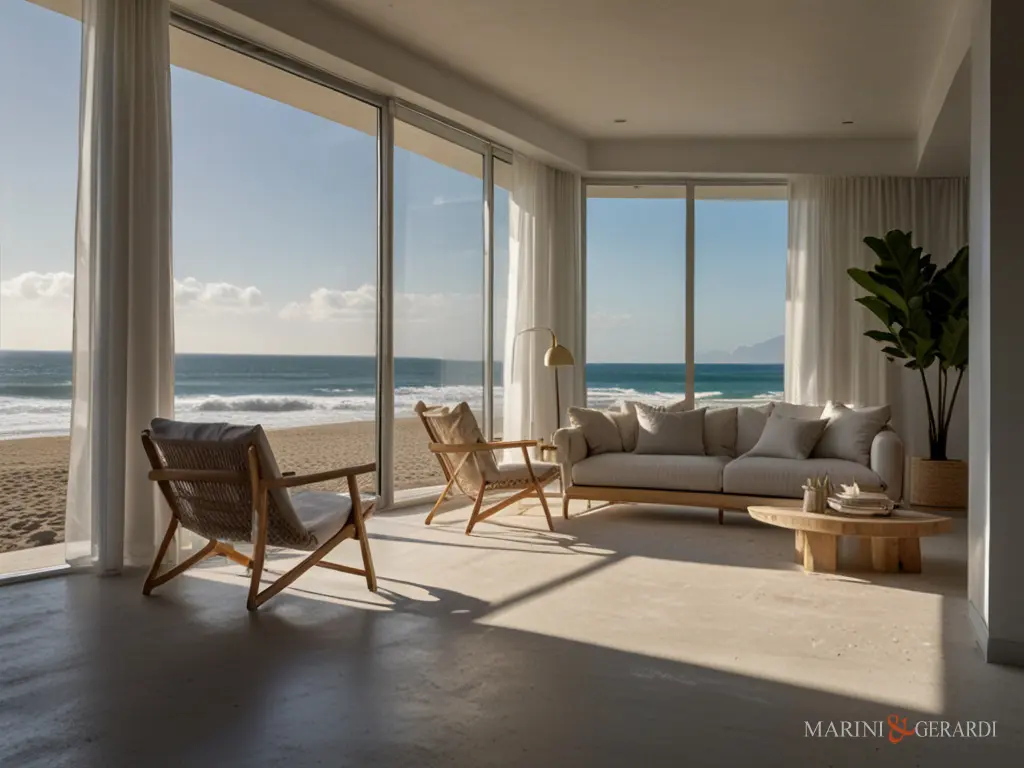 Tende per sala moderna tende da soggiorno moderno vista mare