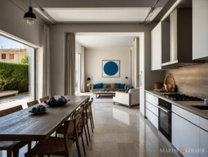 Arredo interni tende per cucina porta finestra