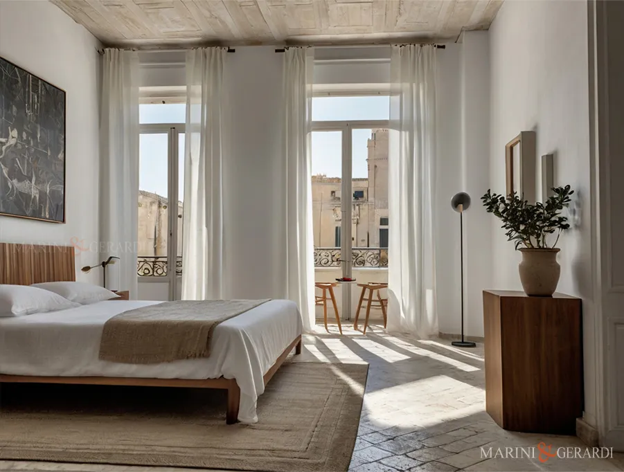 Idee camera da letto tende eleganti classiche lino 100%