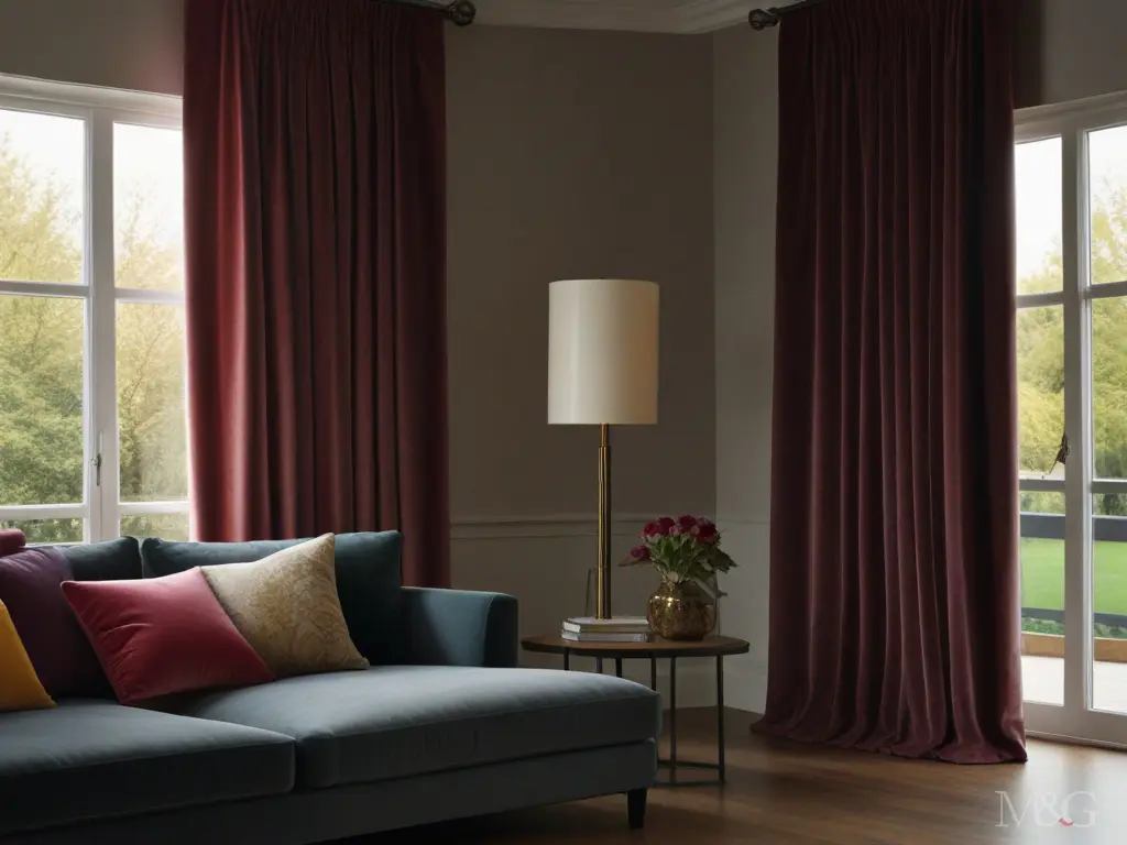 Tenda velluto antimacchia per arredo di lusso