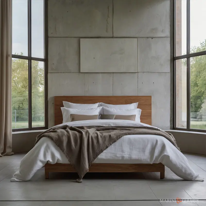 Arredare la camera da letto moderna lenzuola in lino