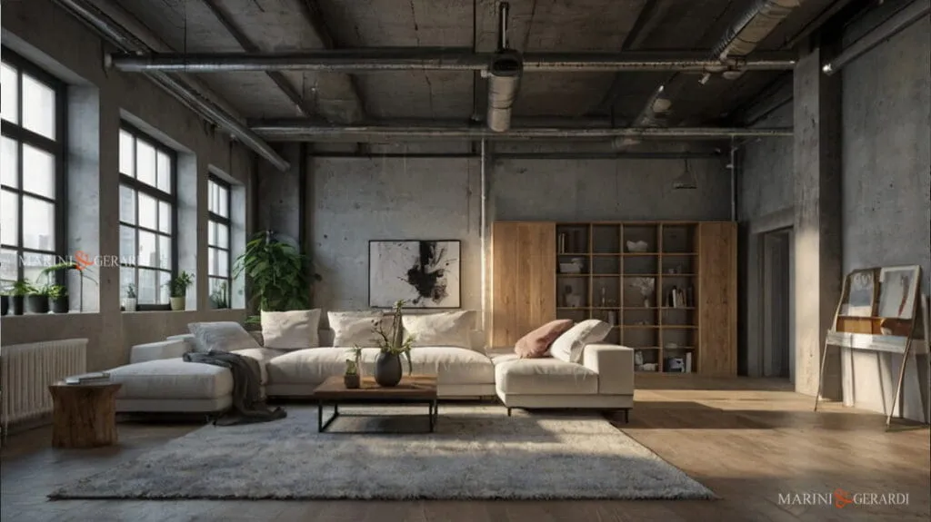 Arredare un loft soggiorno open space
