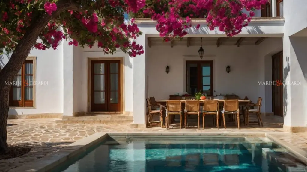 Casa in campagna piscina bougainvillea portico