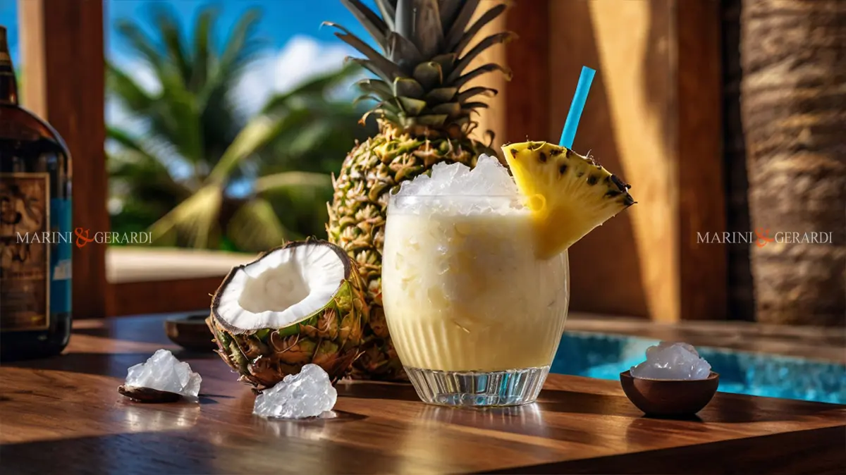 Pina colada, dolce e dissetante pignacolada de puerto rico
