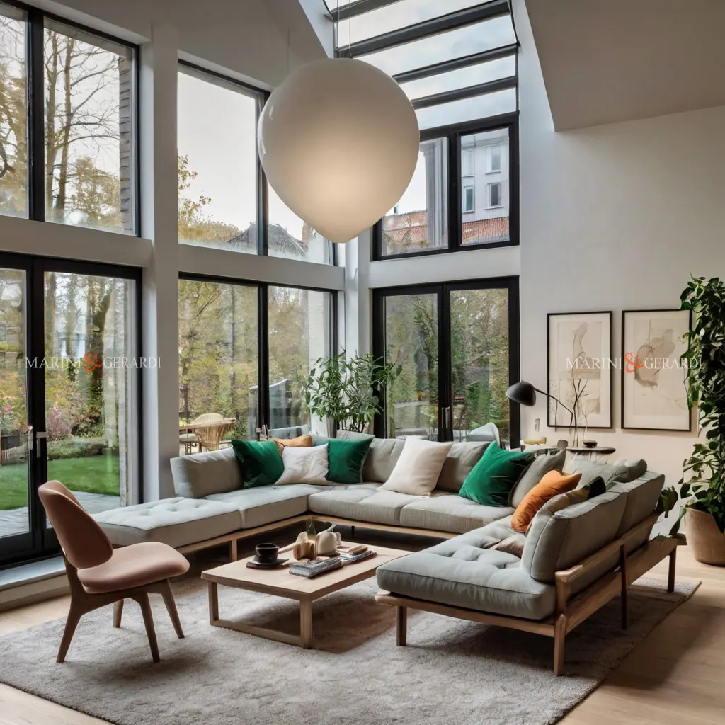 Stile nordico casa arredo living room accogliente