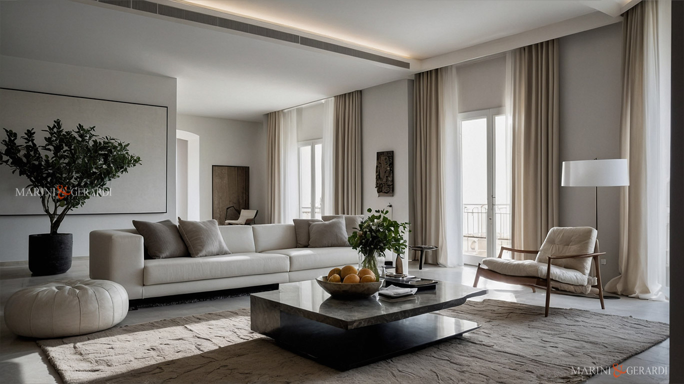 Tende lino milano tessuti tendaggi arredo soggiorno