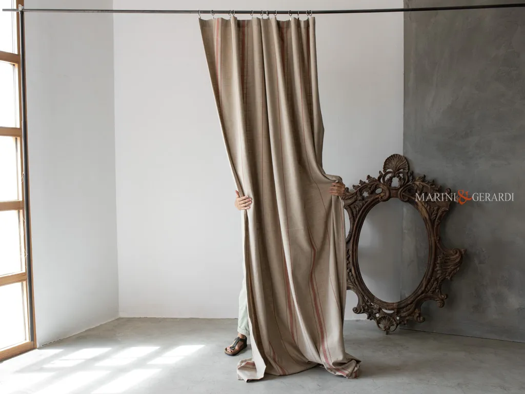 Tenda Righe Verticali per interni shabby chic