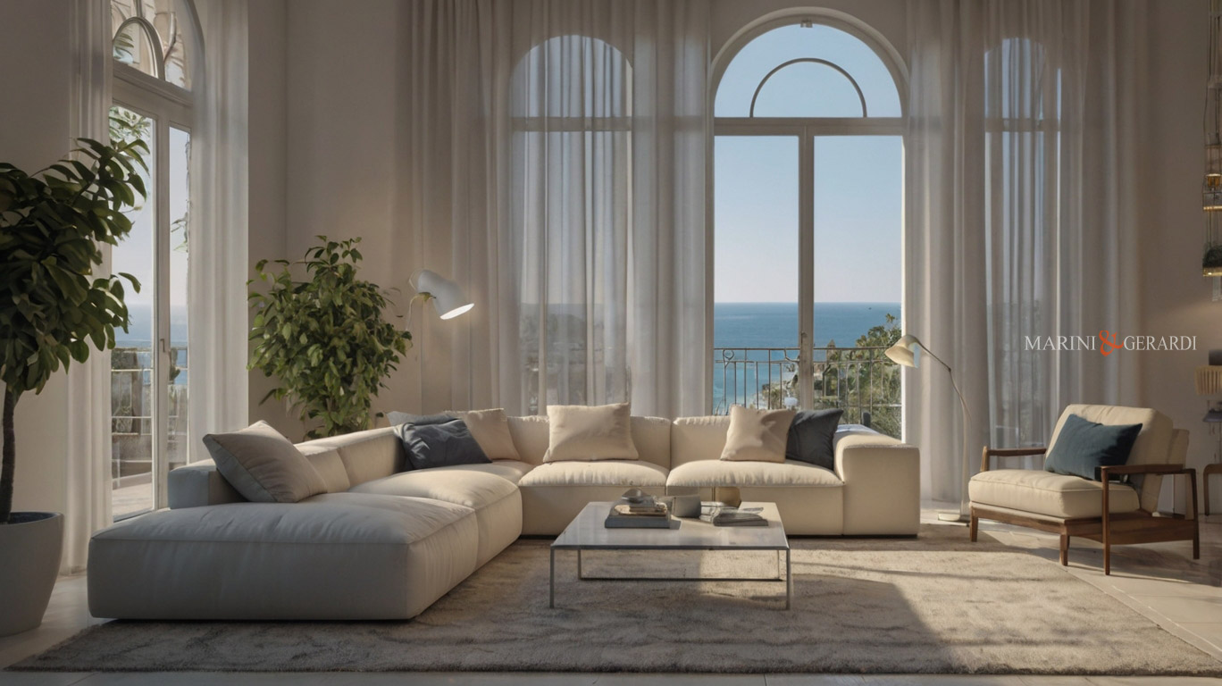 Tende moderne in soggiorno design esclusivo per case uniche