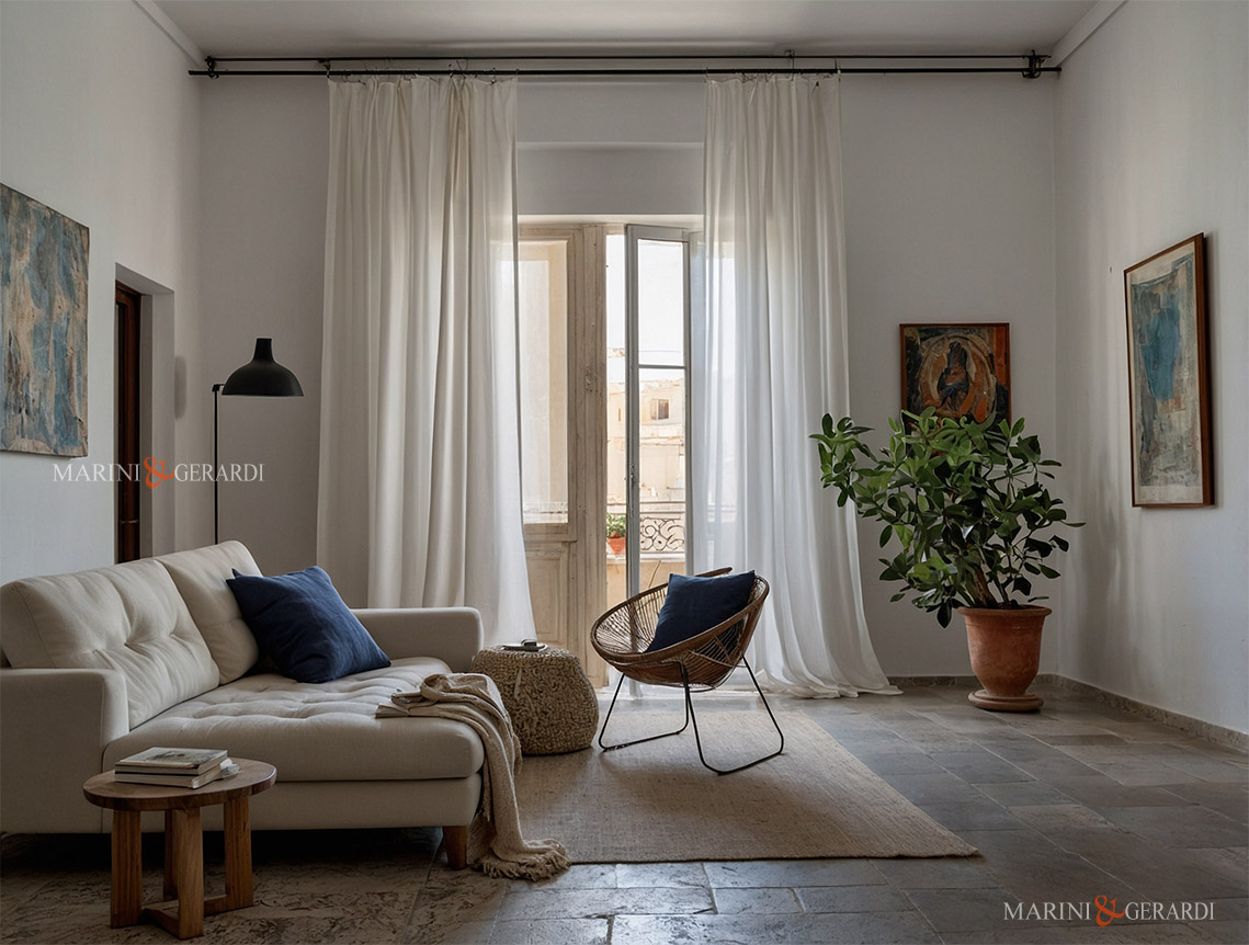 Tende moderne in soggiorno eccellenza che fa la differenza