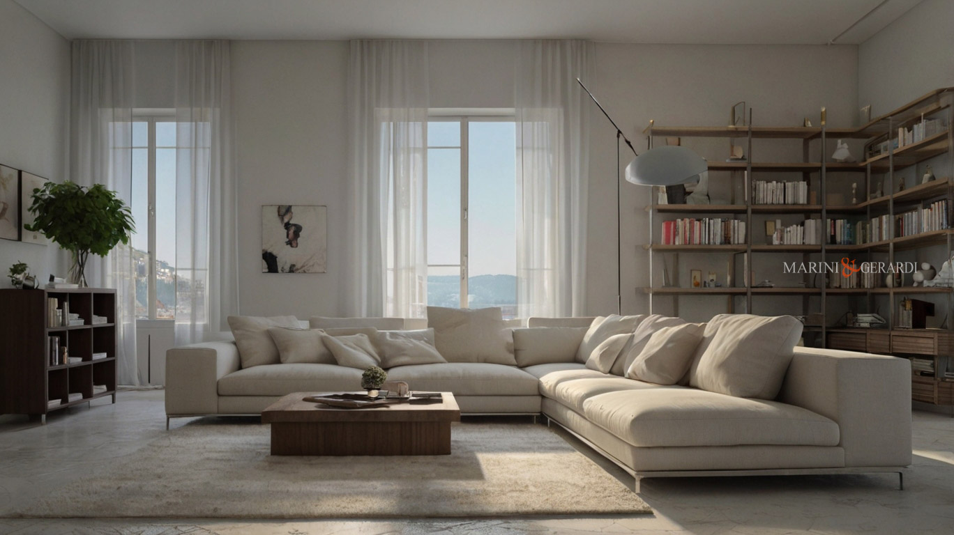 Tende moderne in soggiorno tende in lino esclusive