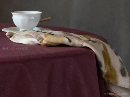 Tovaglia antimacchia in lino tovagliolo con tazza