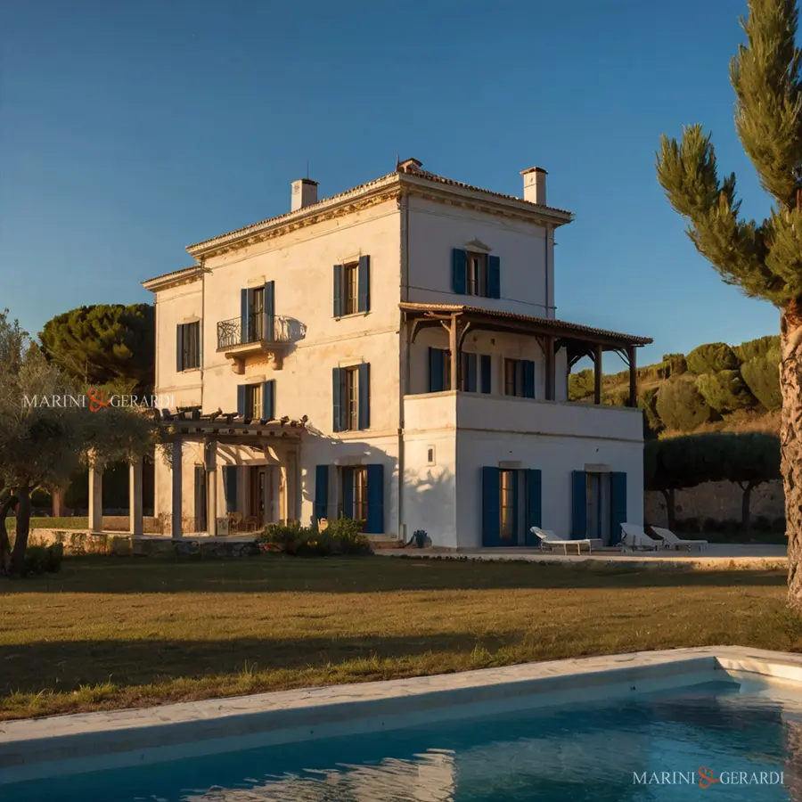 Stupenda casa in campagna in pietra con portico