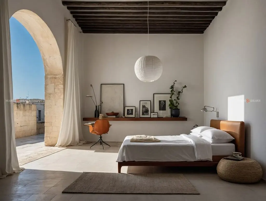 Arredamento mix and match letto lenzuola in lino