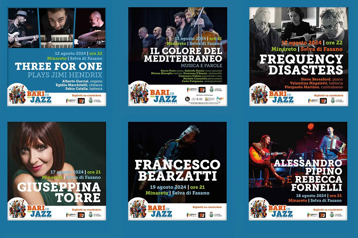 Bariinjazz line up 2024 three for one il colore del mediterraneo
