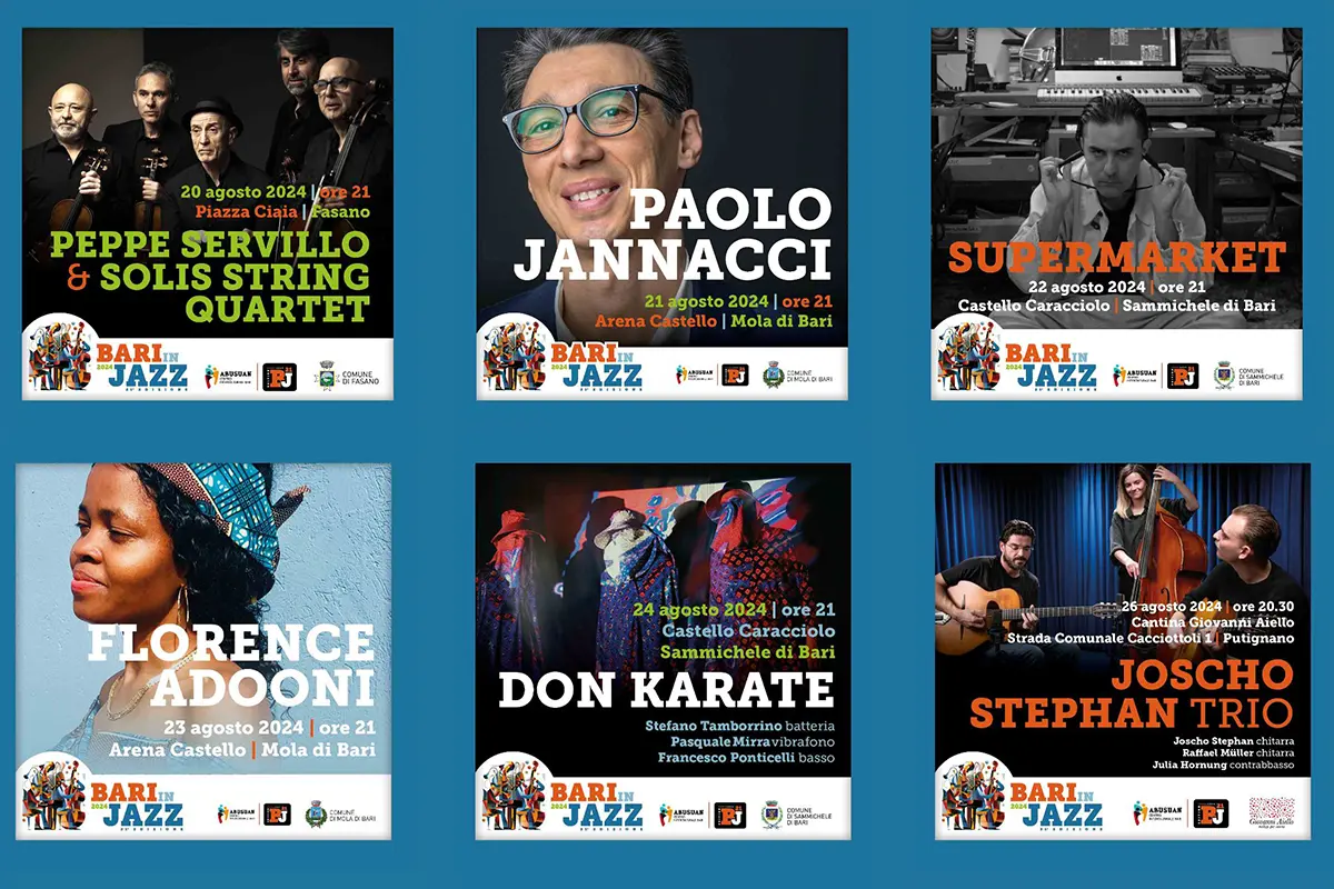 Bariinjazz line up peppe servillo paolo jannacci florence adooni 2024