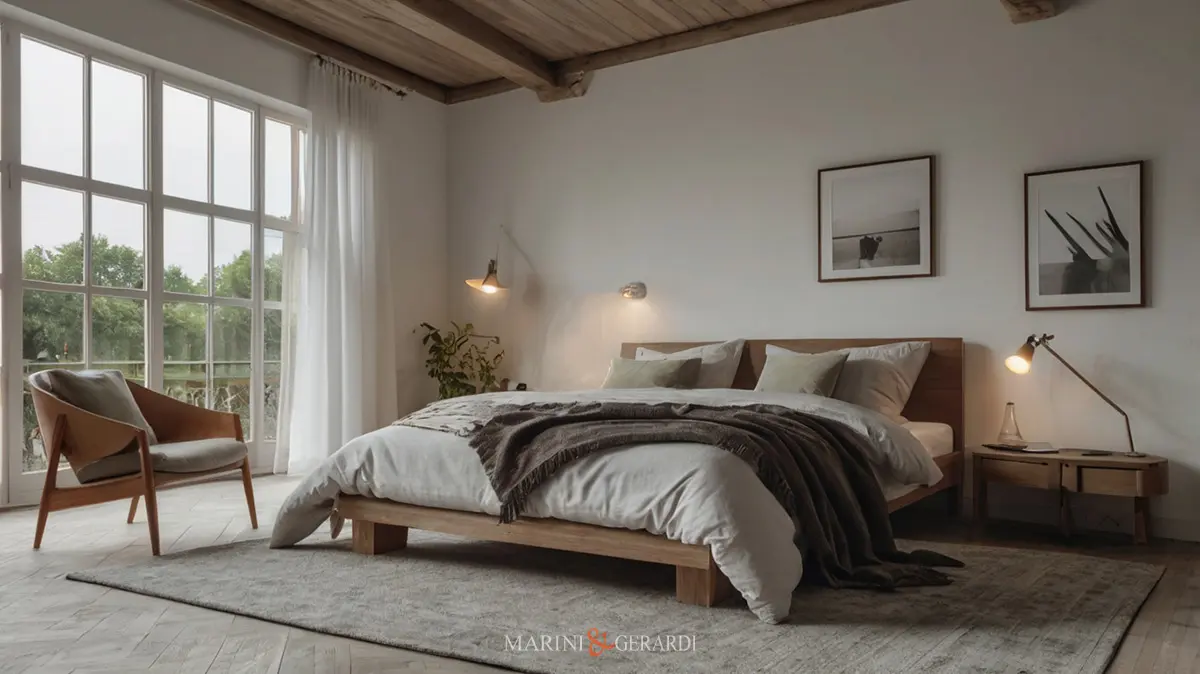 Garza di lino per tende camera da letto