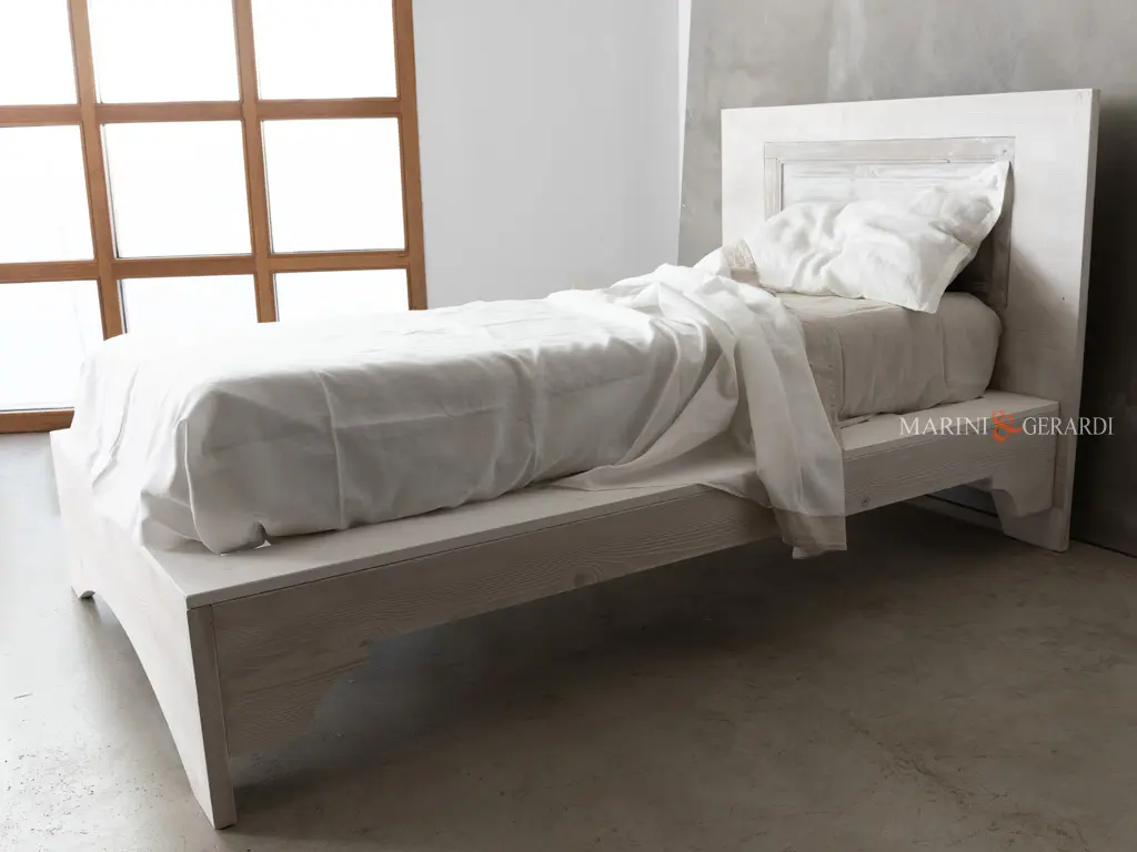 Testiera letto in legno shabby