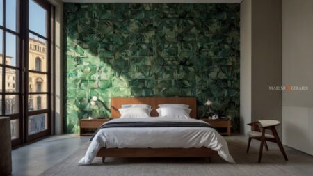 Letto con copripiumino matrimoniale bianco in cotone 600