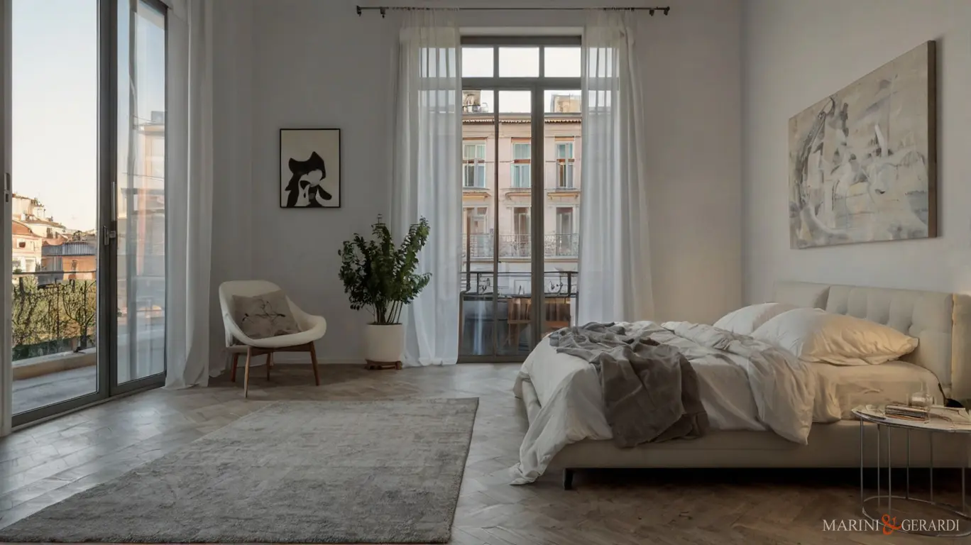 Tende x camera da letto in garza di lino italiano