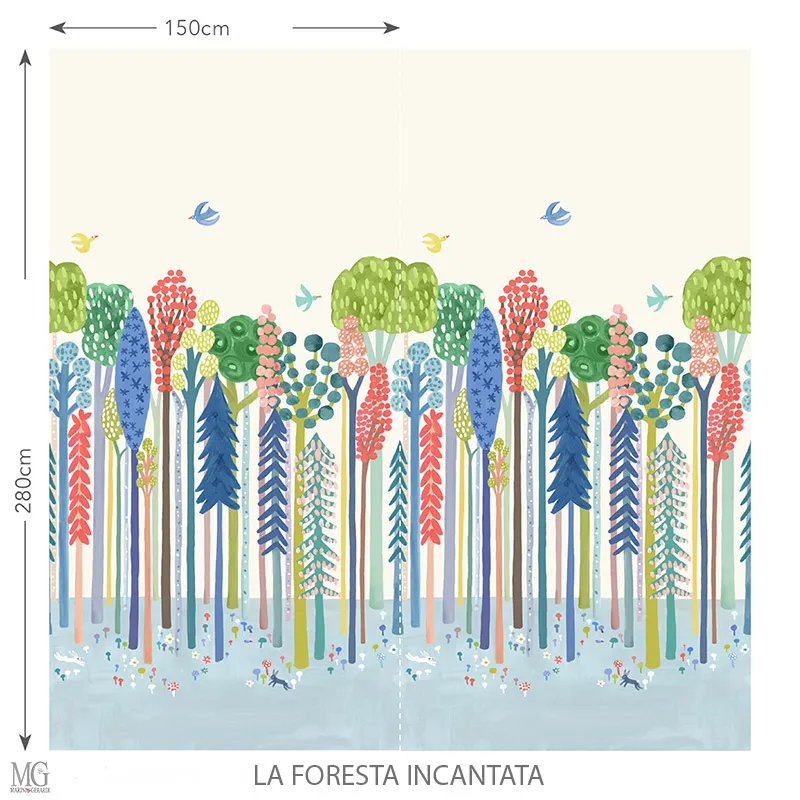 Tessuto a metraggio tende idee cameretta bimba