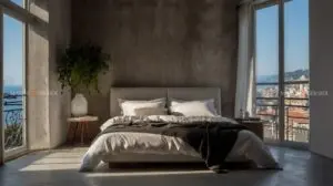 Lavare piumone matrimoniale in lavatrice stanza letto vista mare